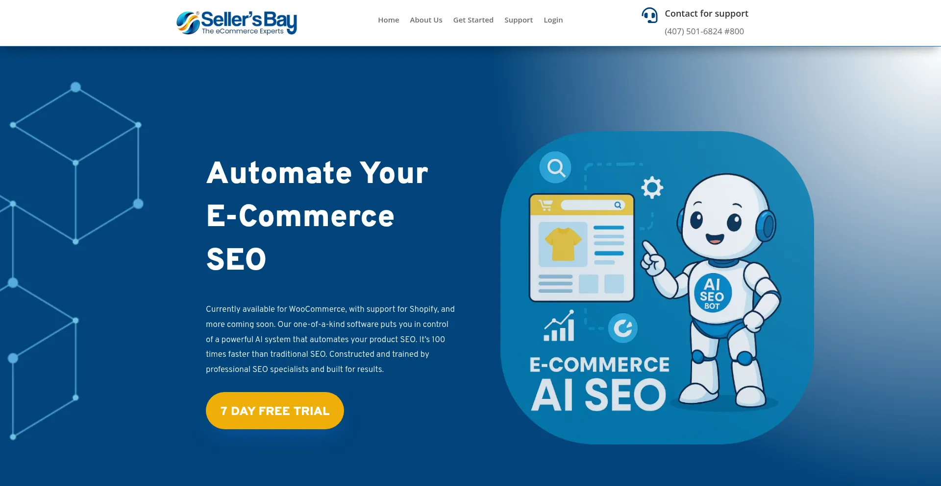 Website screenshot of Sellersbay.com