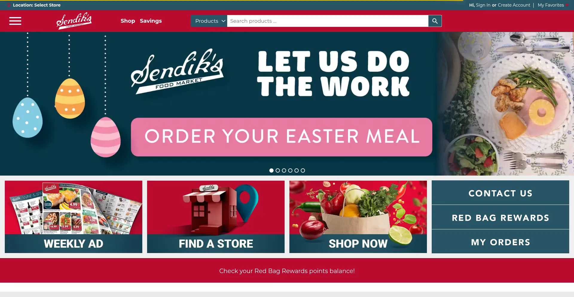 Website screenshot of Sendiks.com