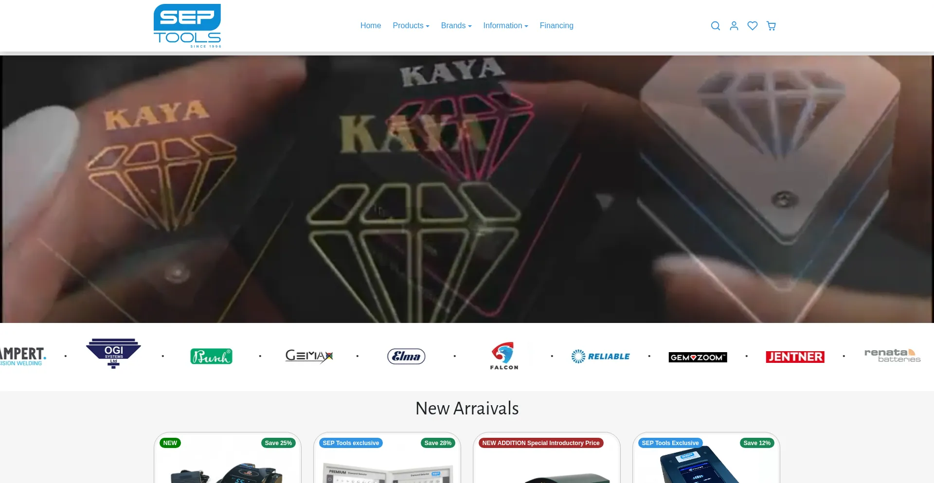 Website screenshot of Septools.com