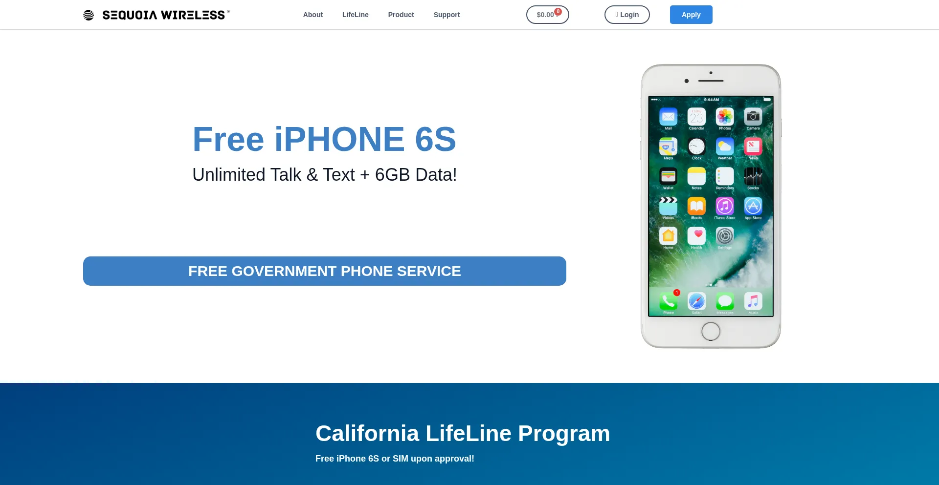 Website screenshot of Sequoiawireless.com