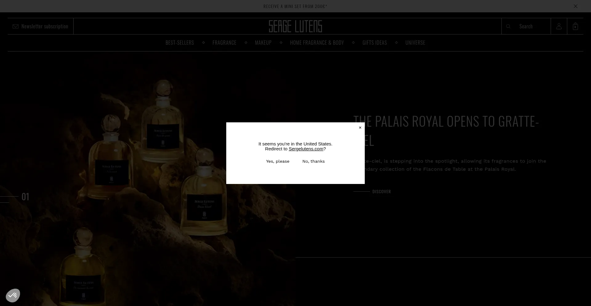 Website screenshot of Sergelutens.eu