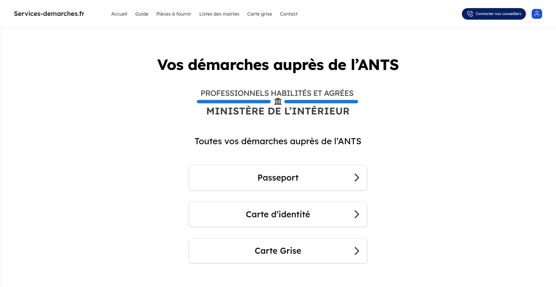 ¿És Seguro y Confiable Services-demarches.fr?