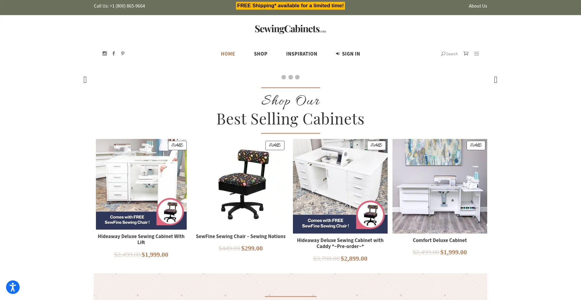 ¿És Seguro y Confiable Sewingcabinets.com?