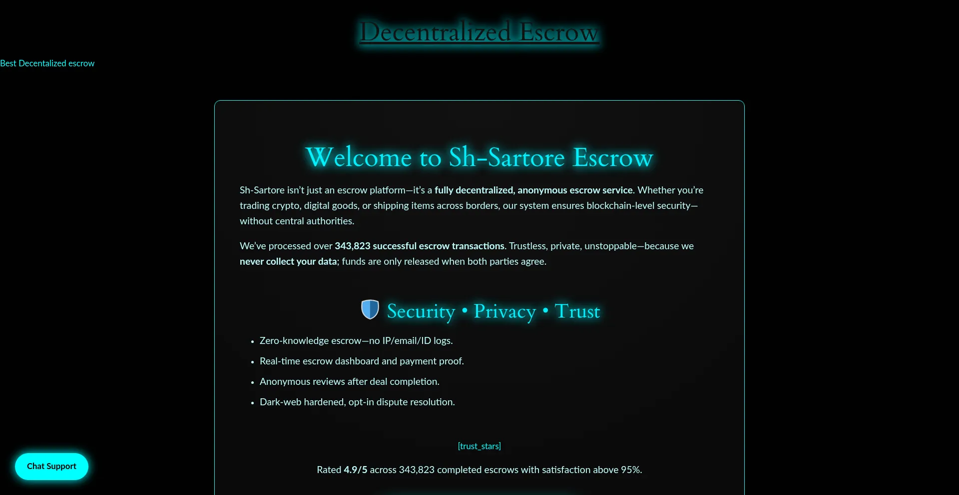 Website screenshot of Sh-sartore.com