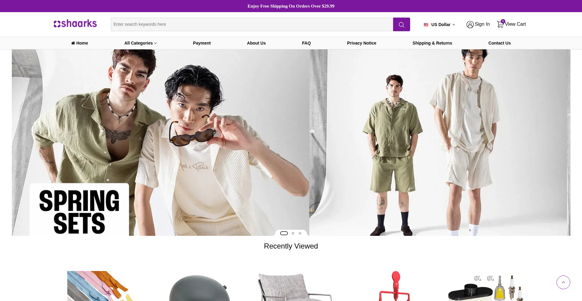 Shaarks.com Screenshot