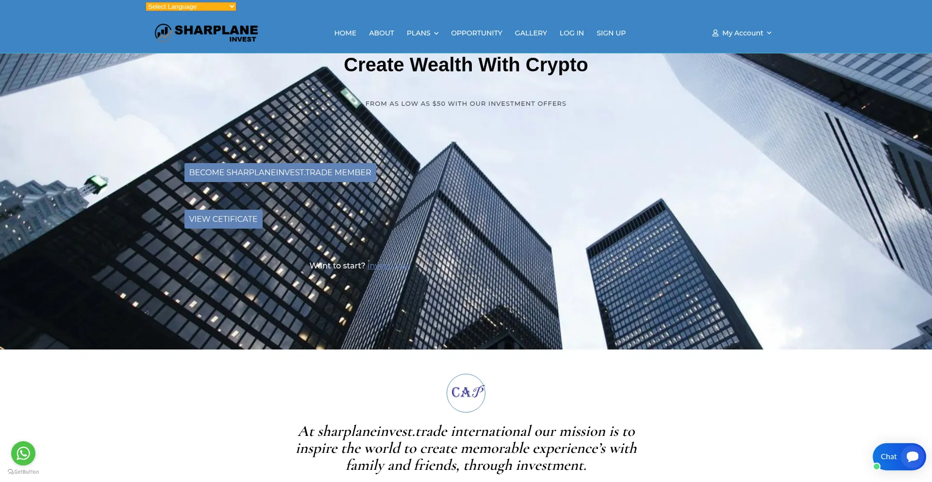 ¿És Seguro y Confiable Sharplaneinvest.trade?