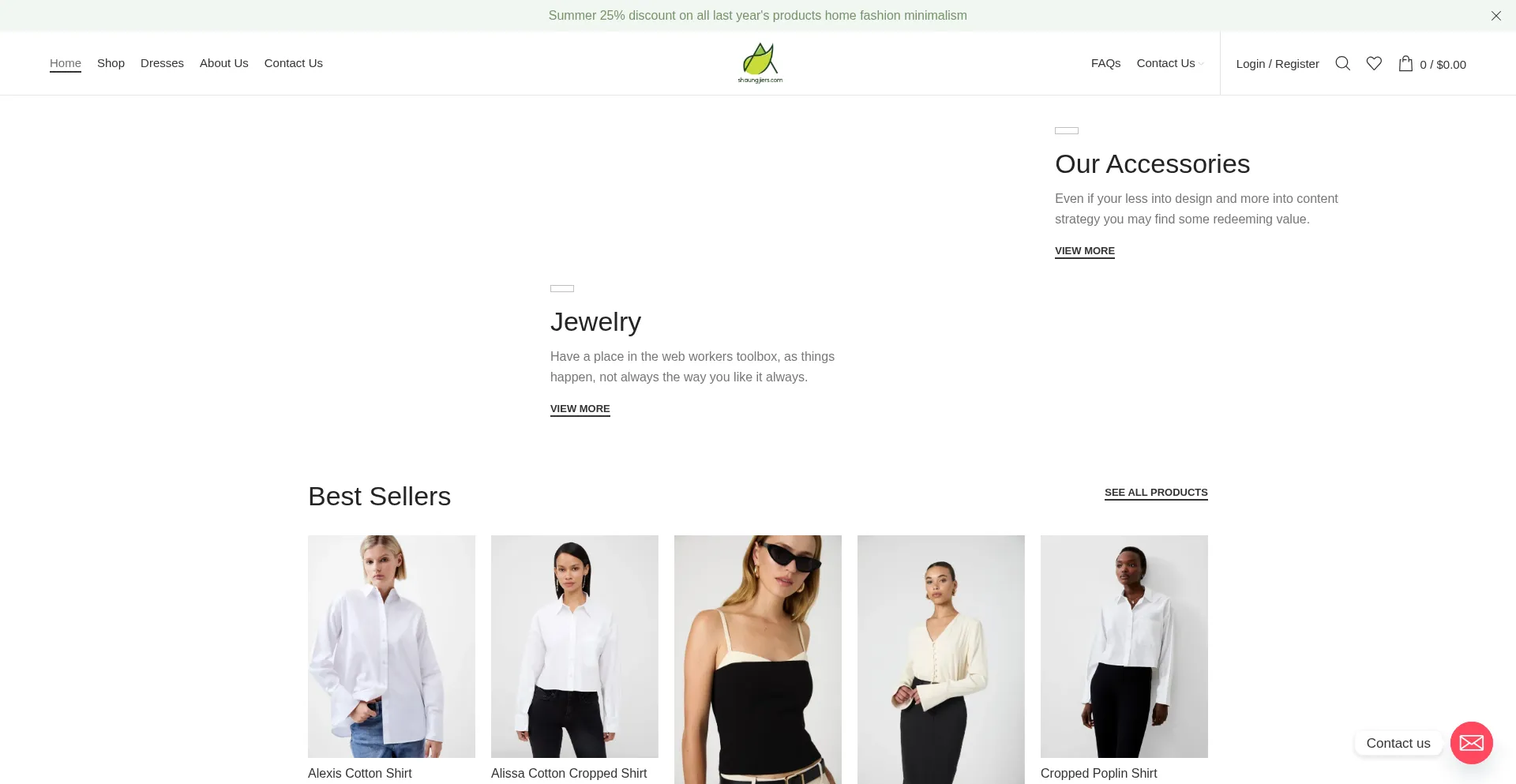 Website screenshot of Shaungjiers.com