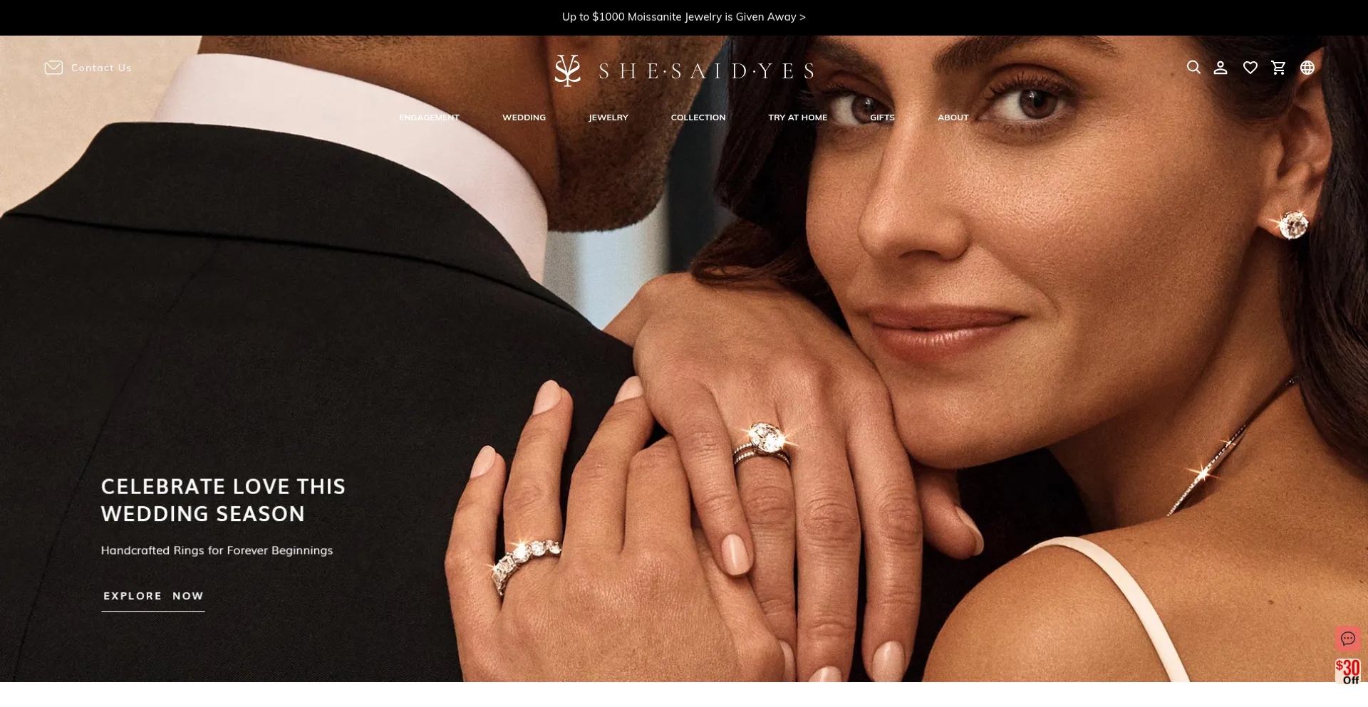 Website screenshot of Shesaidyes.com