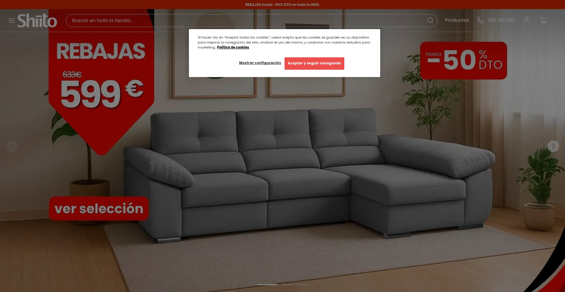 Website screenshot of Shiito.com