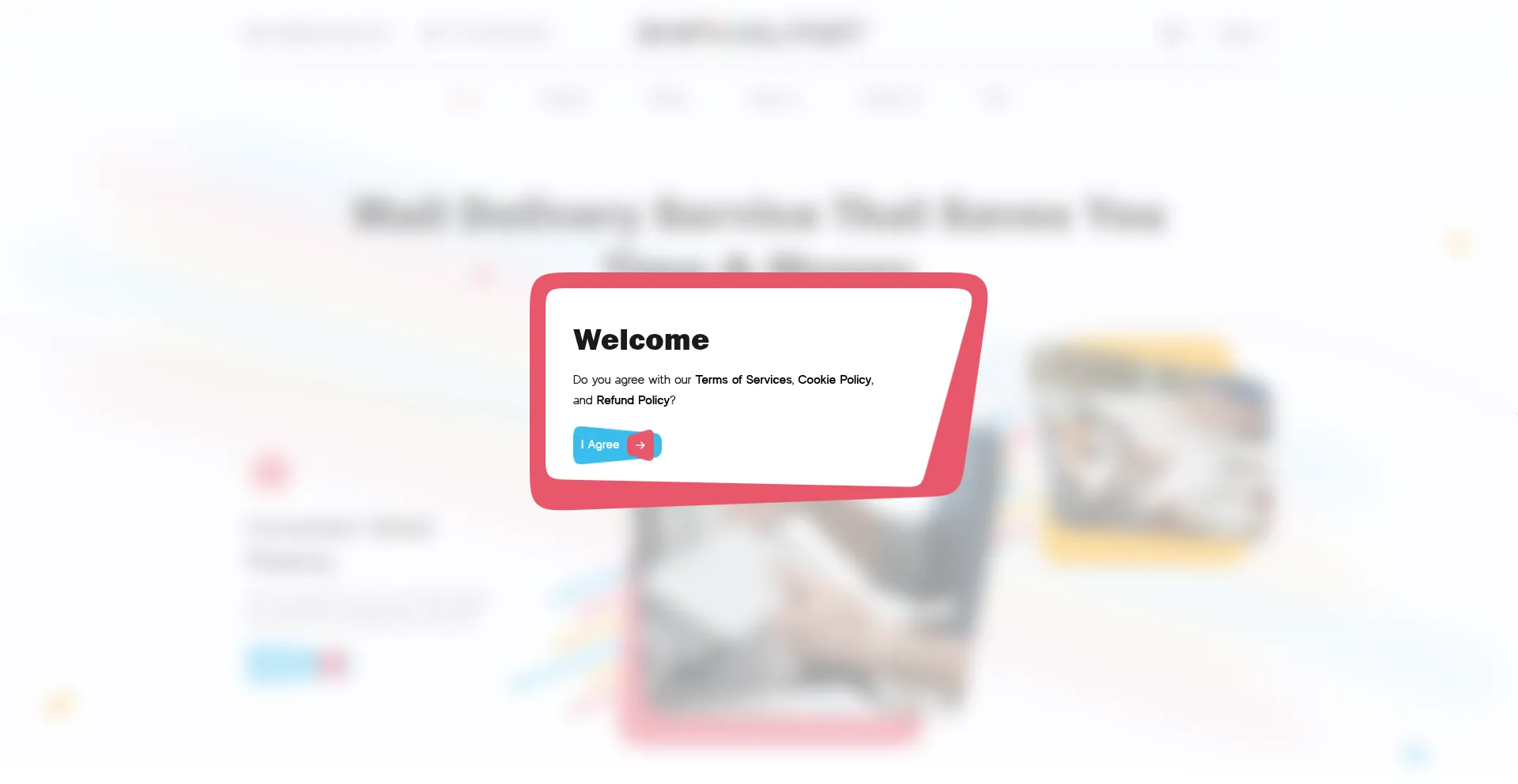 Website screenshot of Shipmailfast.com