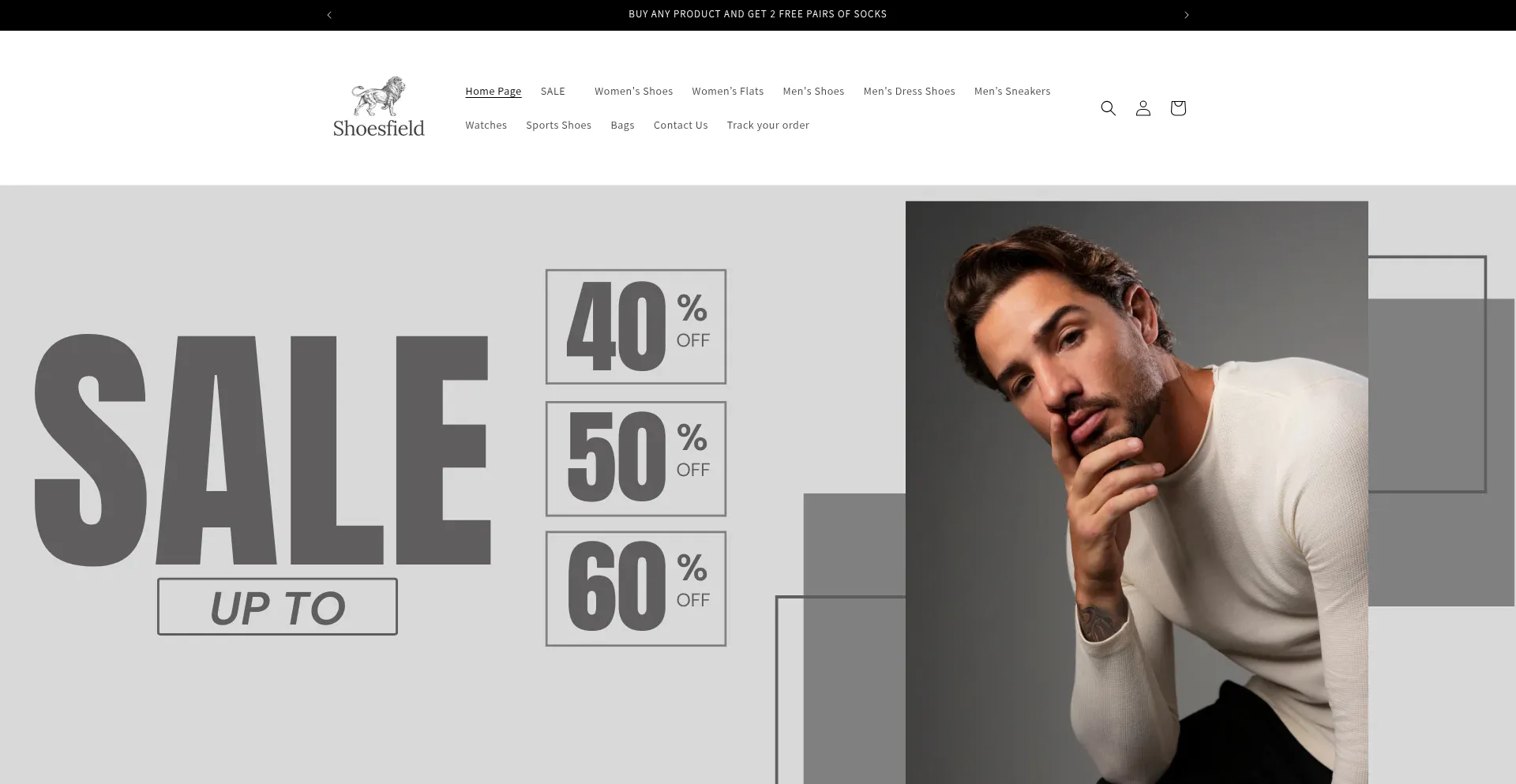 Shoesfield.com Screenshot