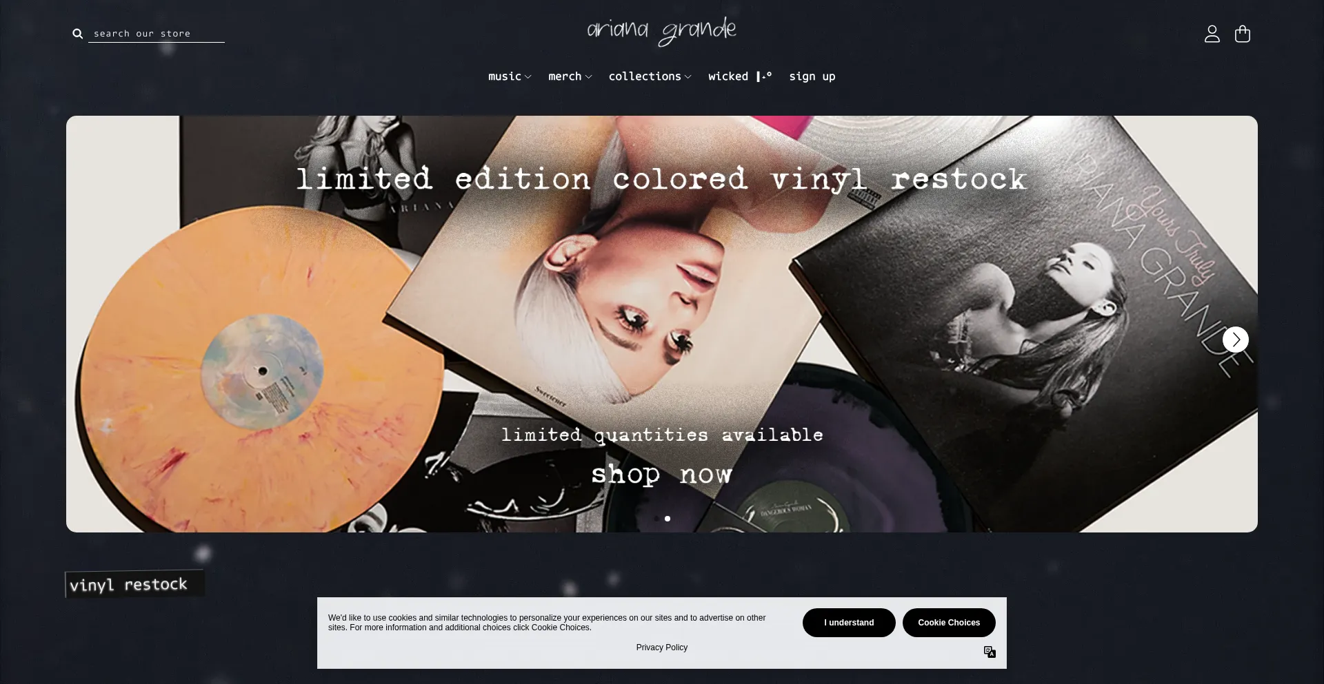 Shop.arianagrande.com