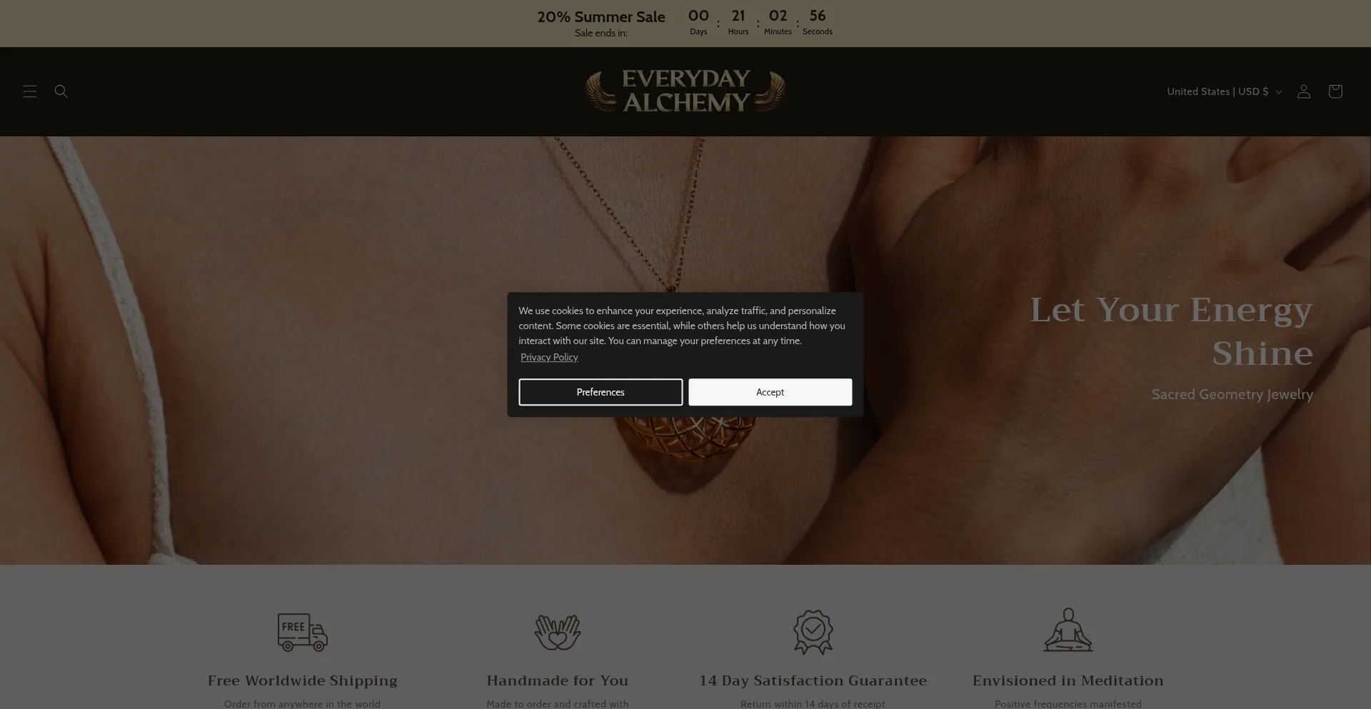 ¿És Seguro y Confiable Shop.everydayalchemy.one?