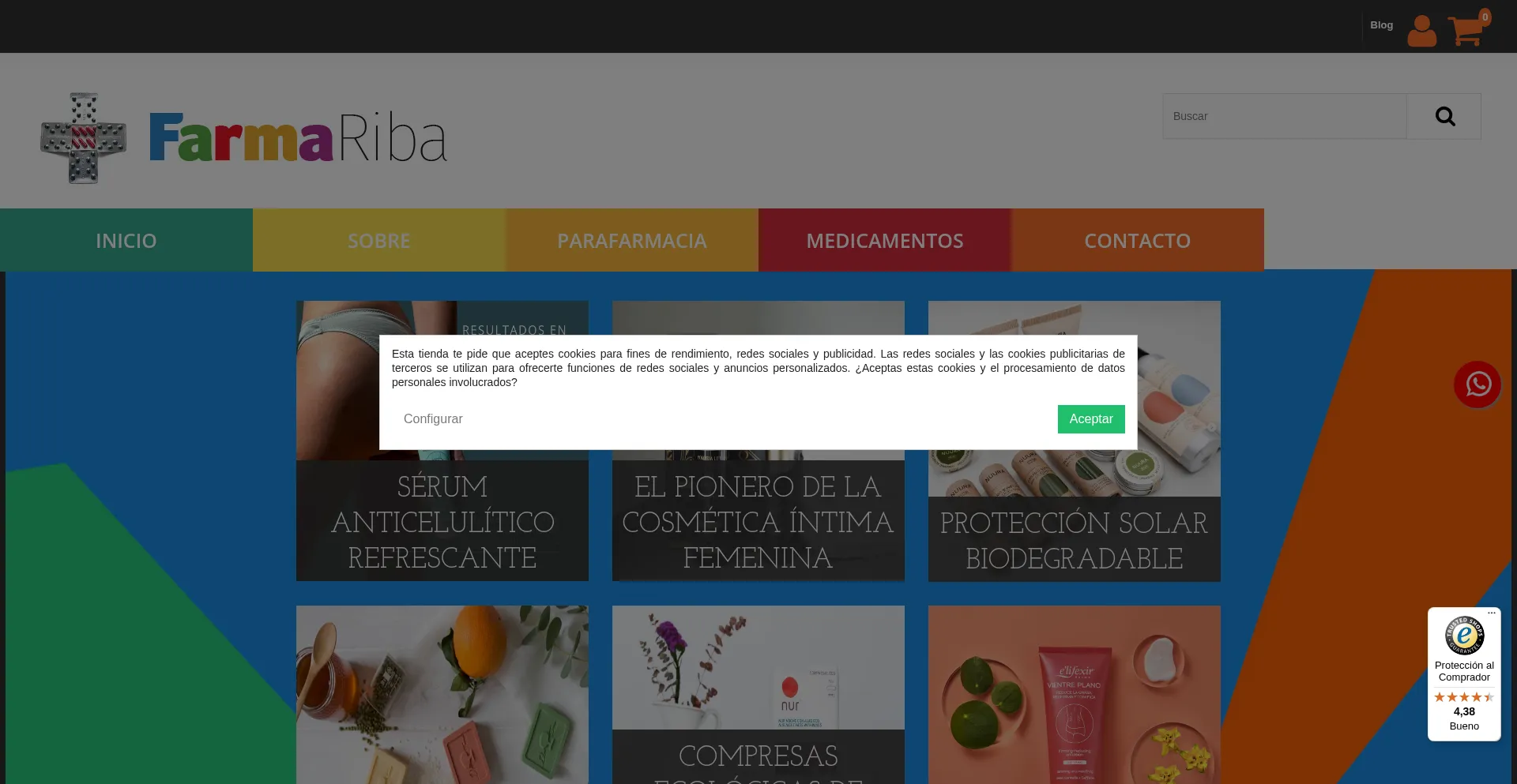 ¿És Seguro y Confiable Shop.farmariba.com?