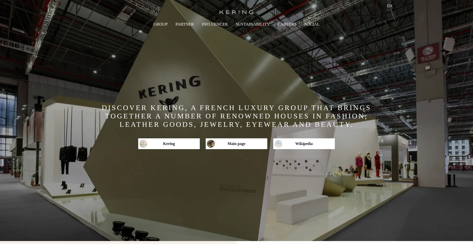 Website screenshot of Shop.keringtone.com