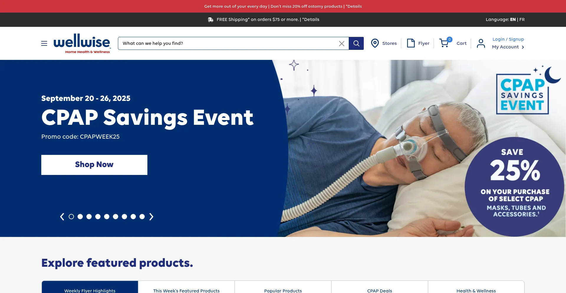 Shop.wellwise.ca Screenshot