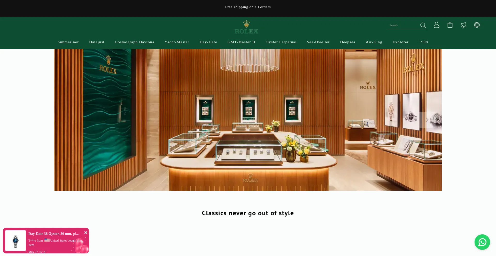 Website screenshot of Shop2luxy.com