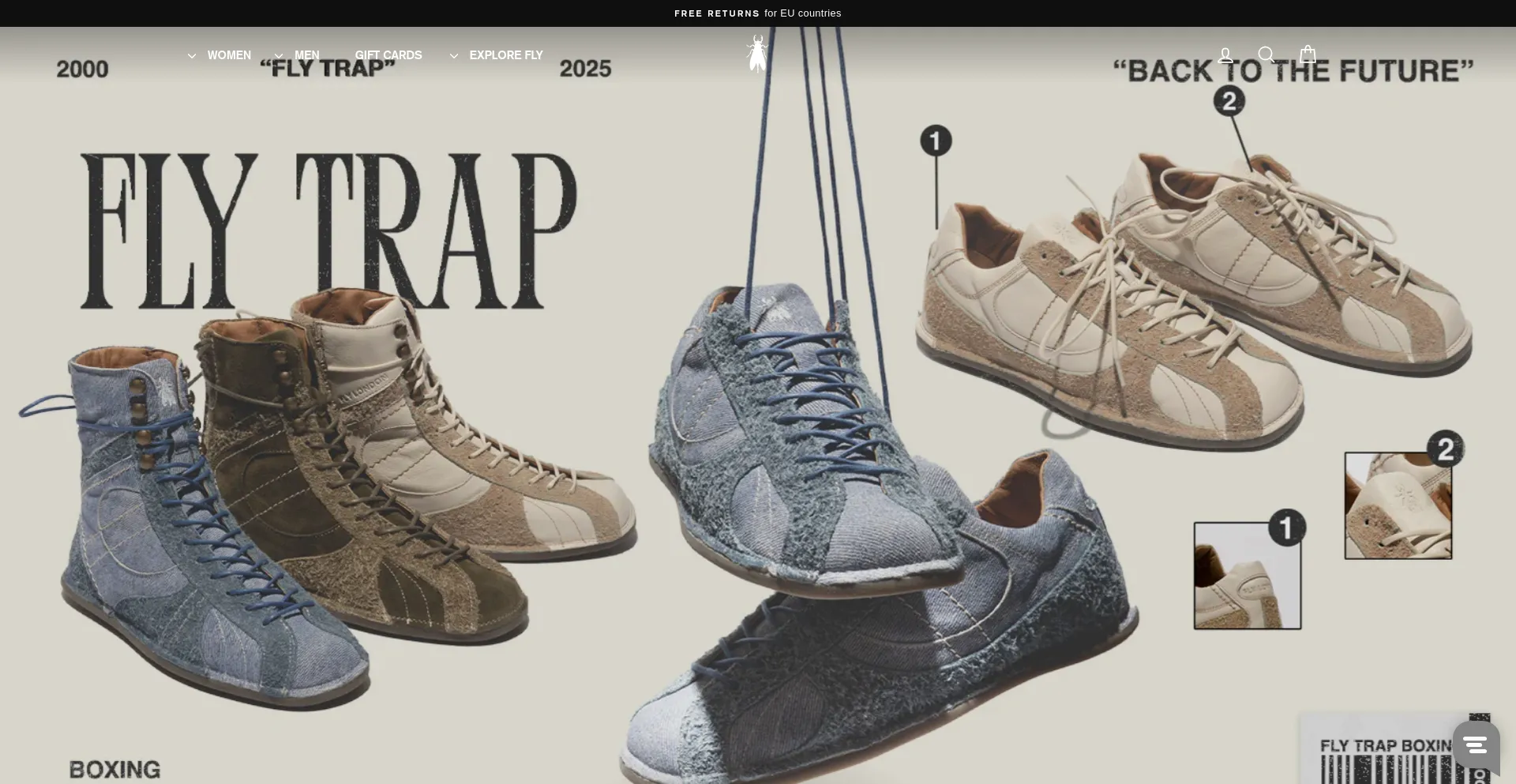 Website screenshot of Shop-eu.flylondon.com