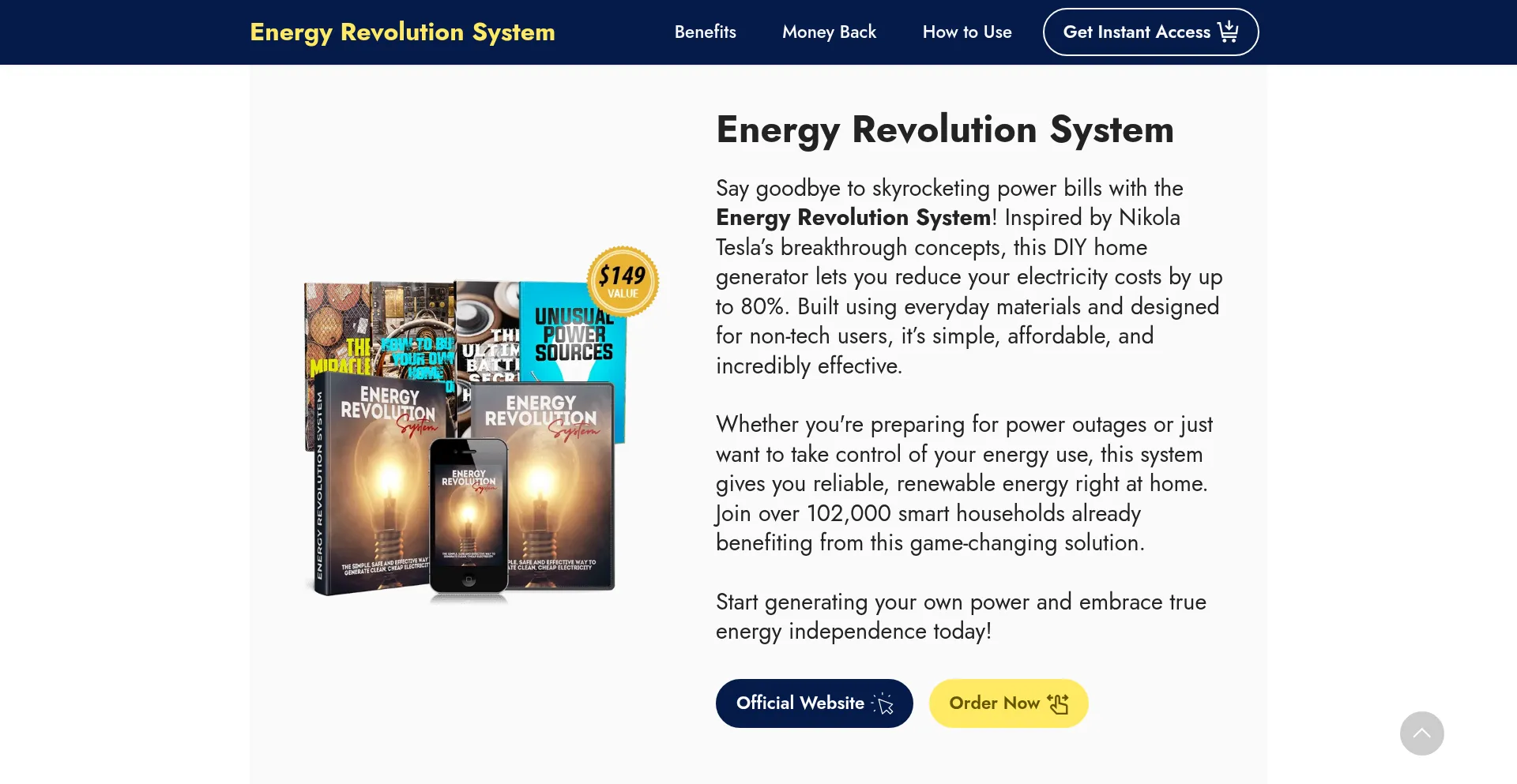 ¿És Seguro y Confiable Shop-theenergyrevolution.us?