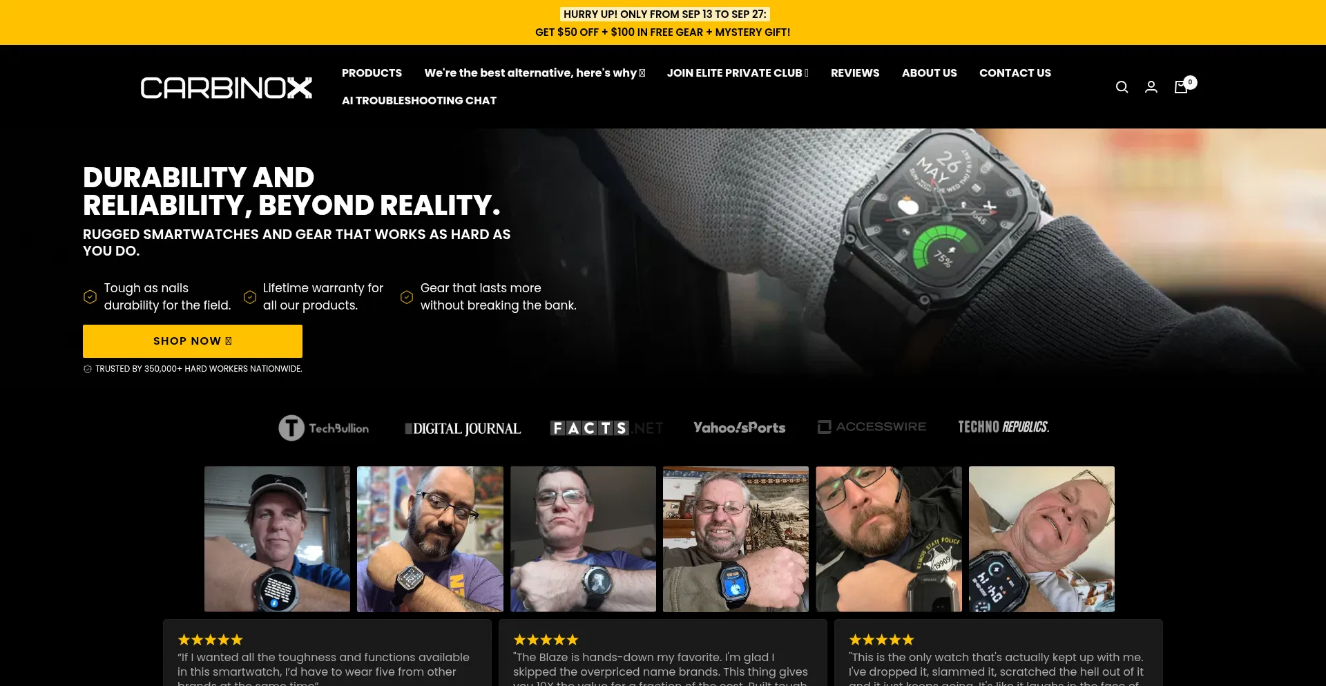Shopcarbinox.com Screenshot