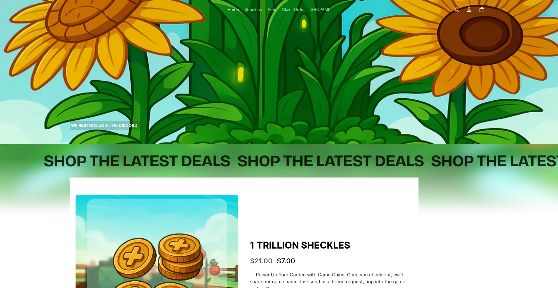 Website screenshot of Shopgag.store