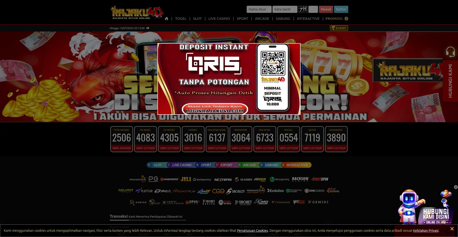 Website screenshot of Shopinice.com