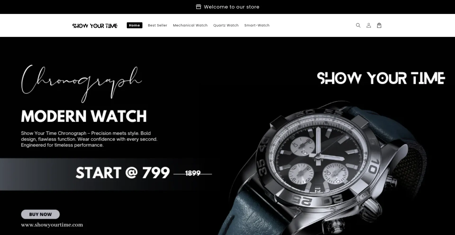 Showyourtime.shop Screenshot