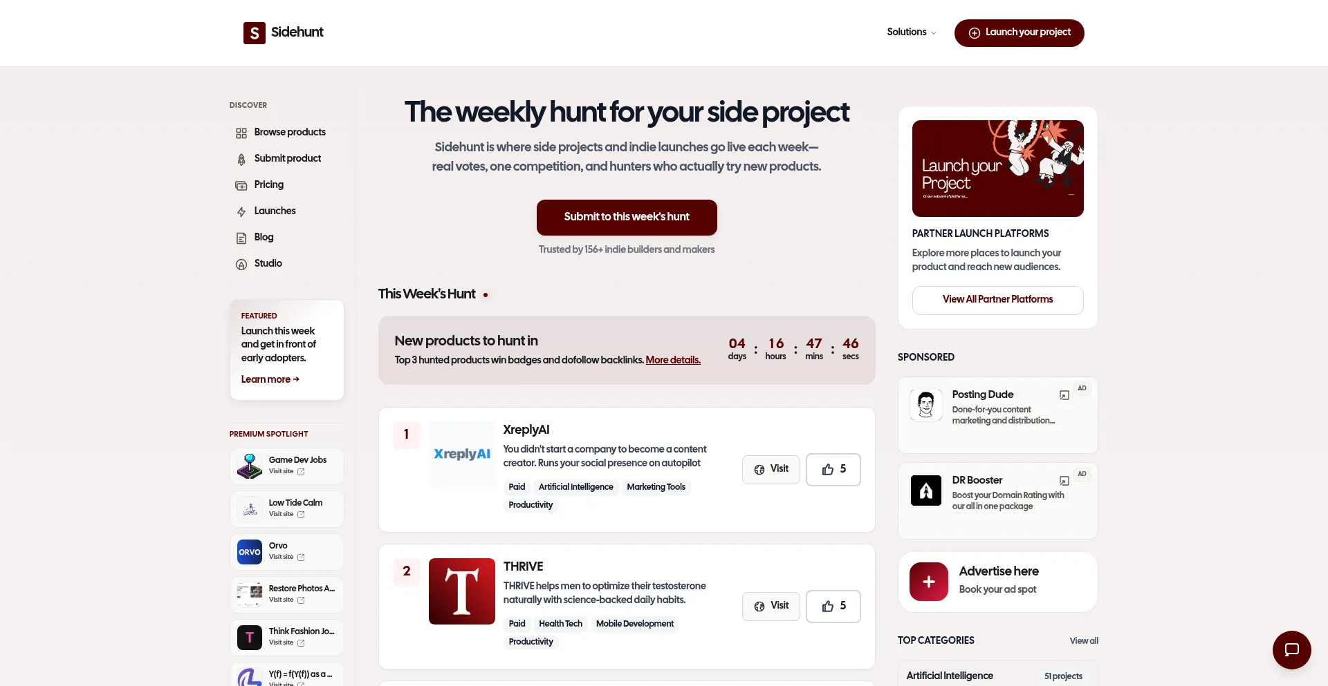 Sidehunt.io