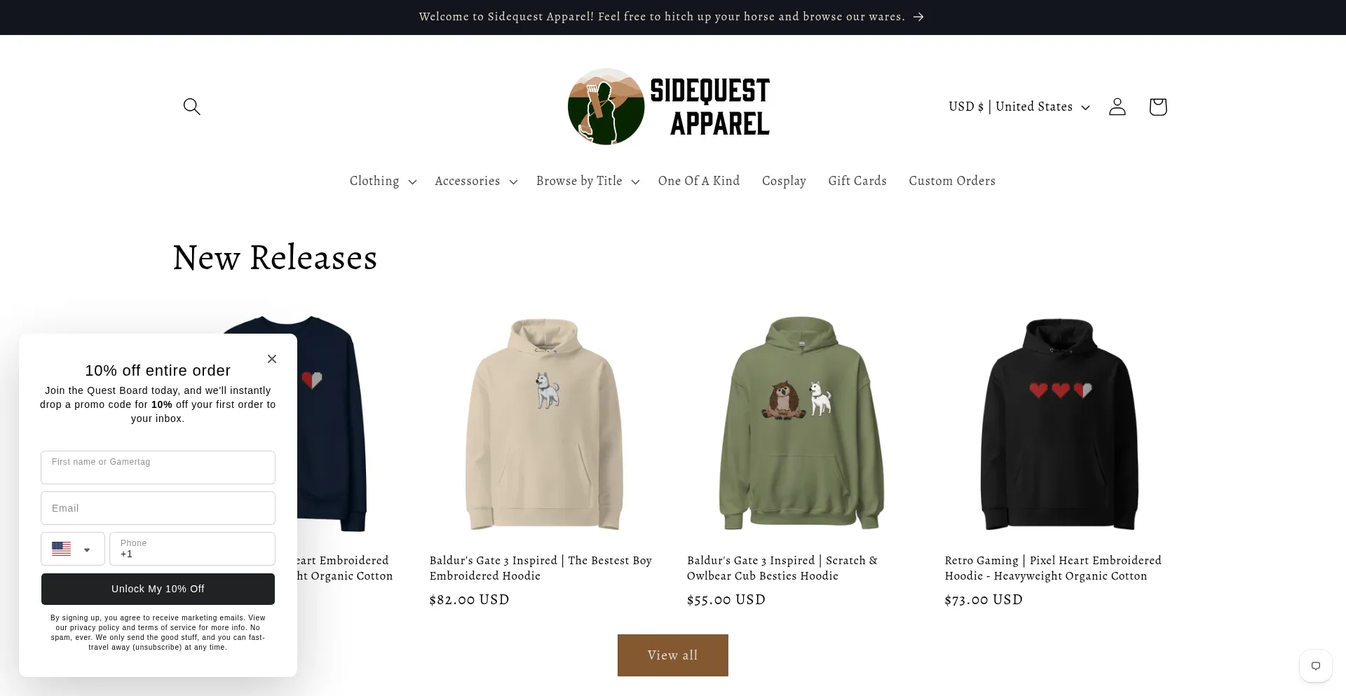 Sidequestapparel.com