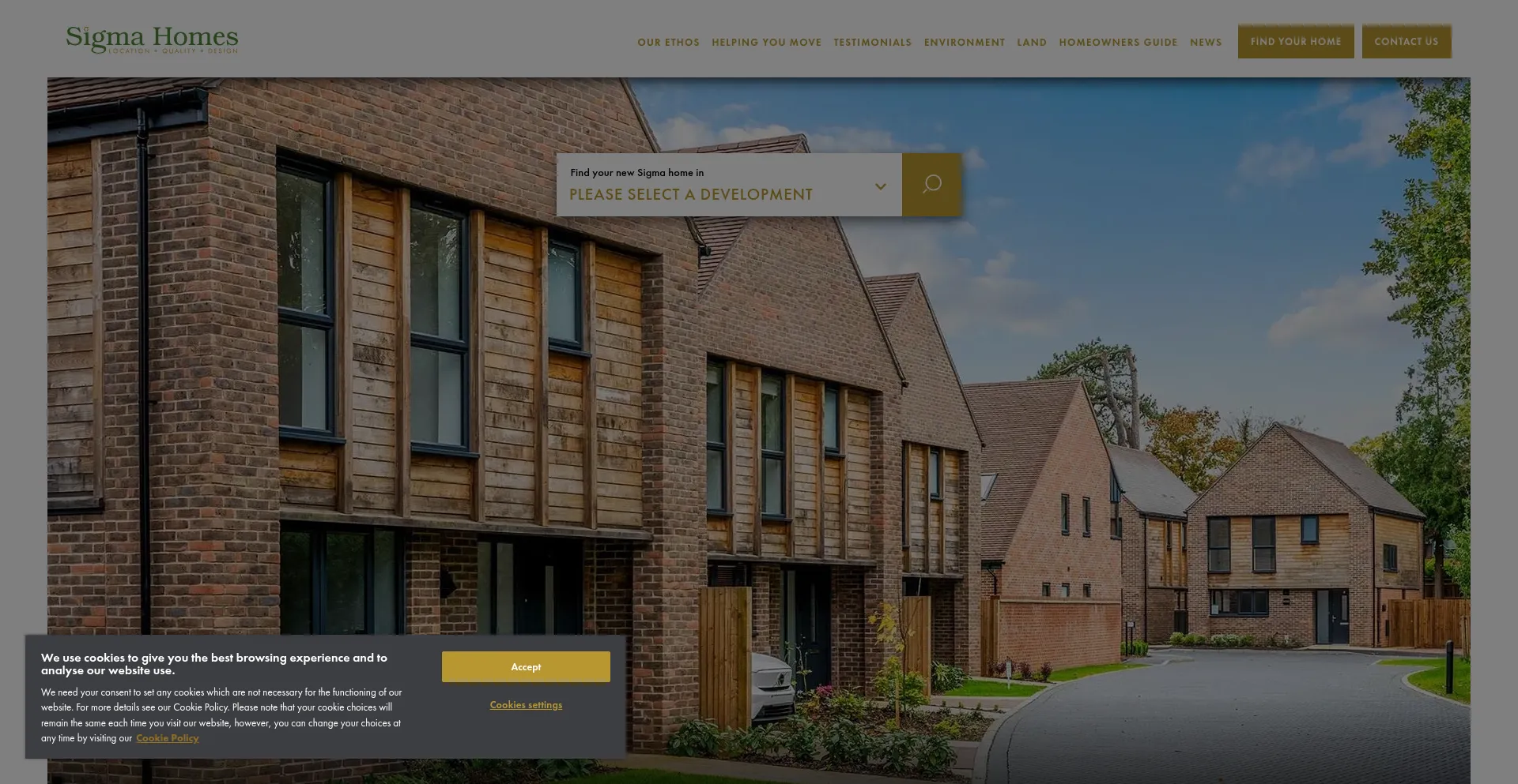 Sigmahomesgroup.co.uk Screenshot