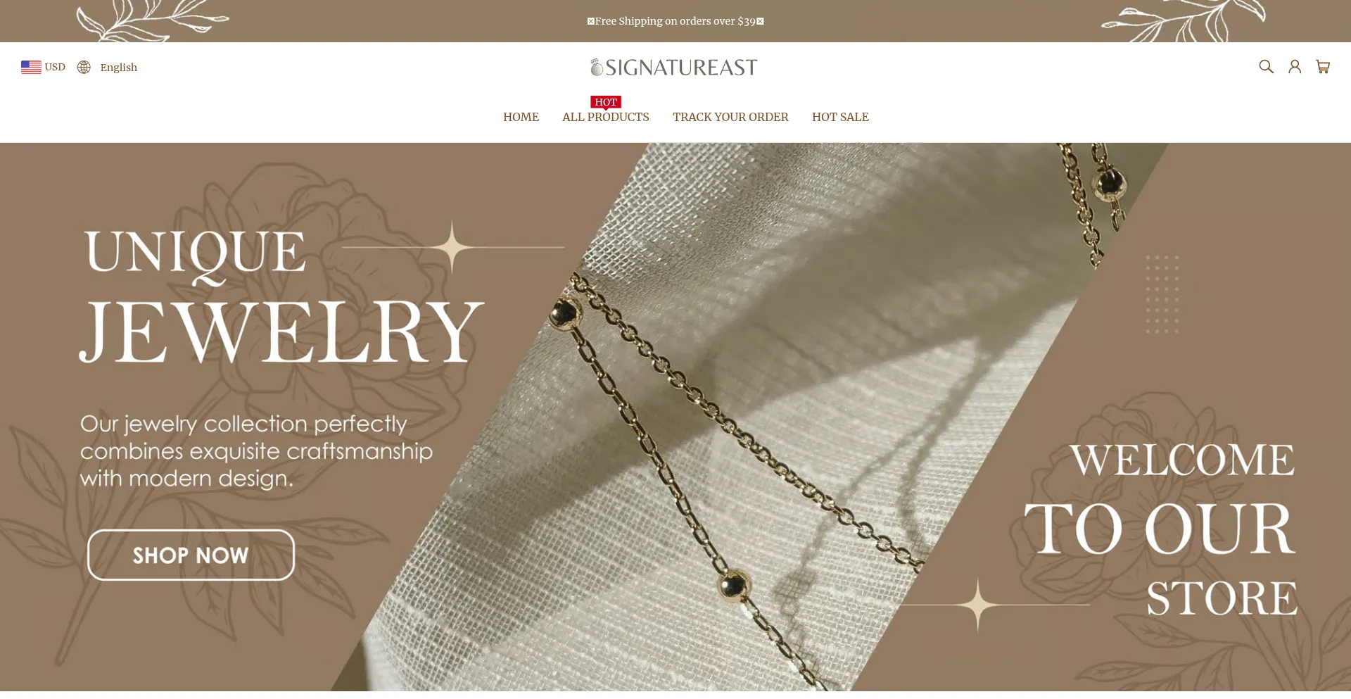 Website screenshot of Signatureast.com