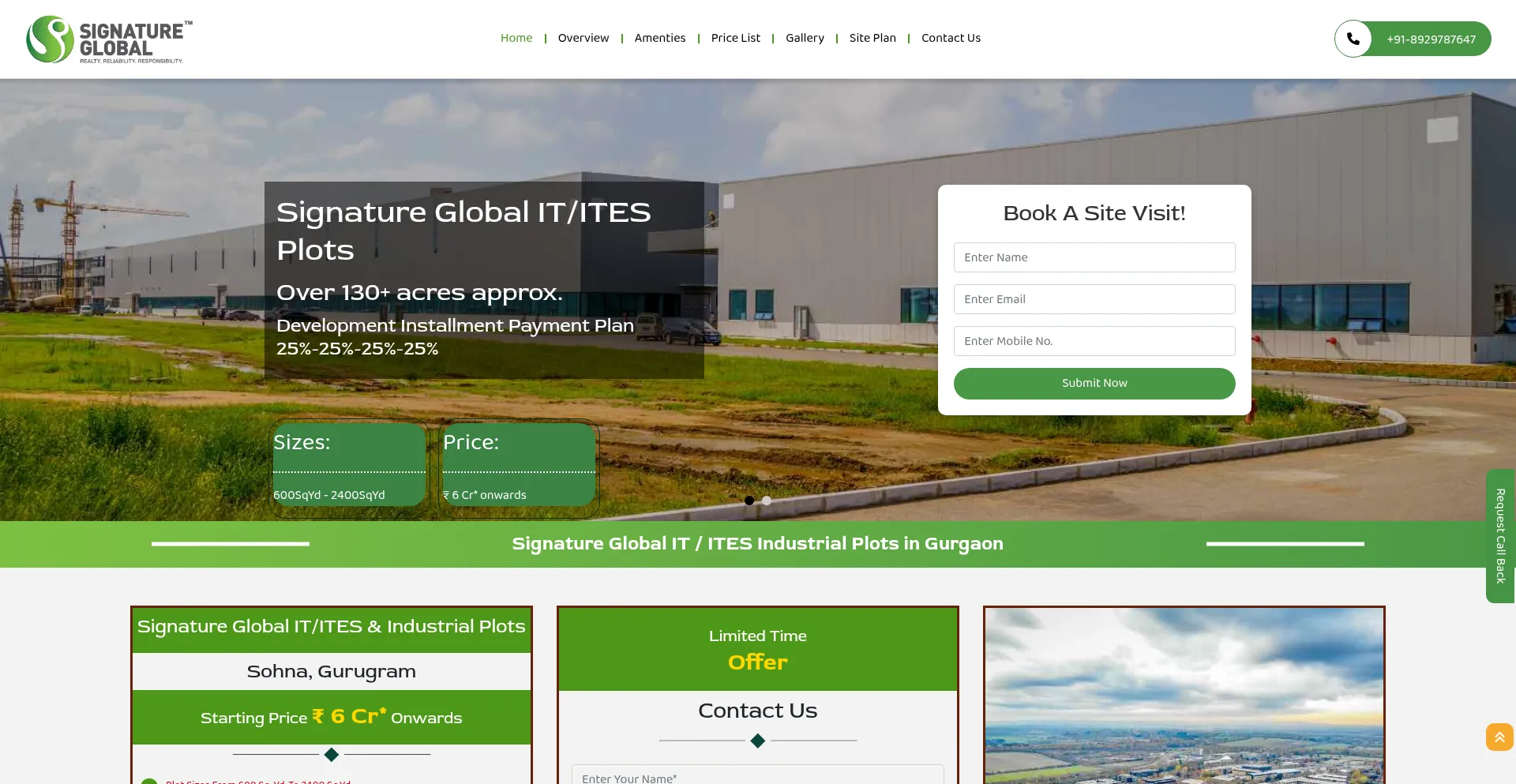 ¿És Seguro y Confiable Signatureindustrialplots.com?