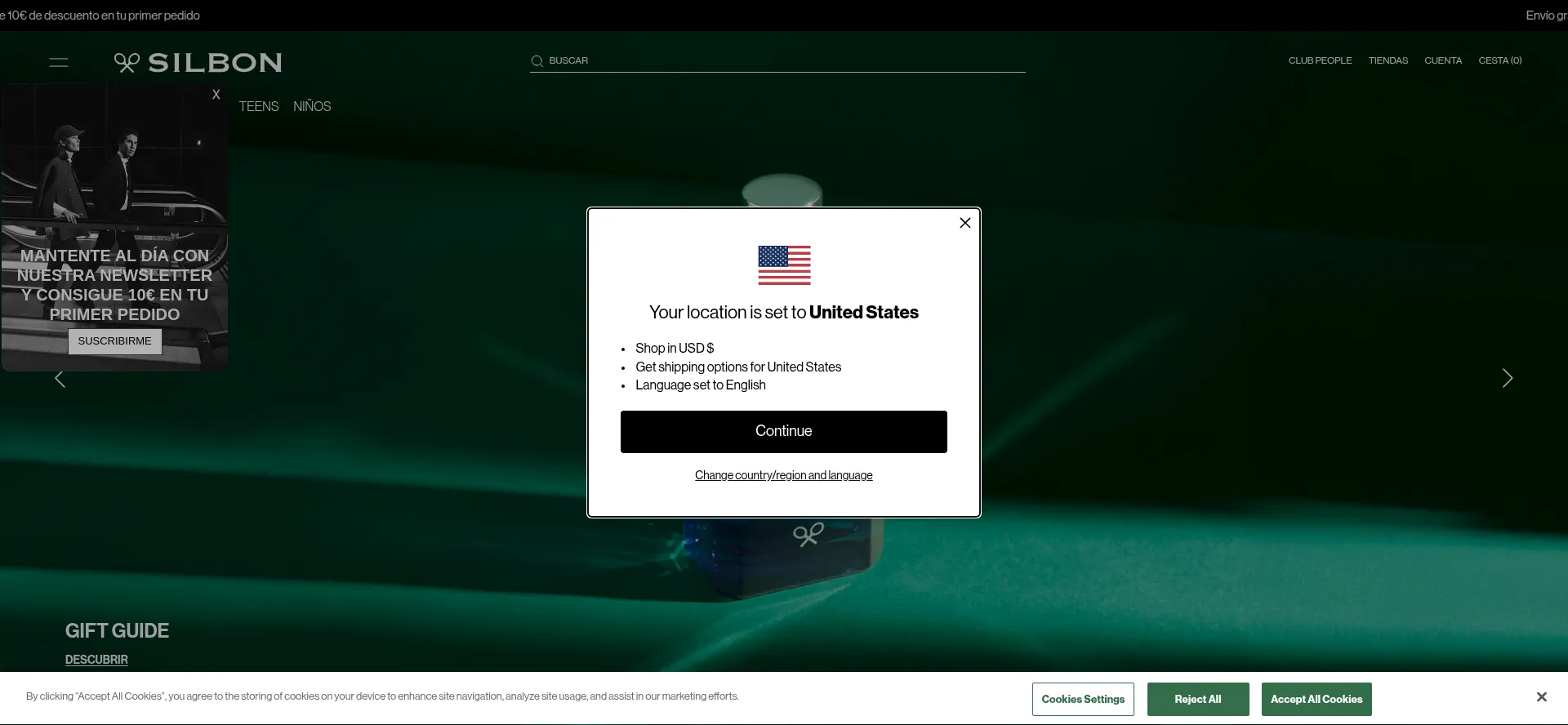 Silbonshop.com Screenshot