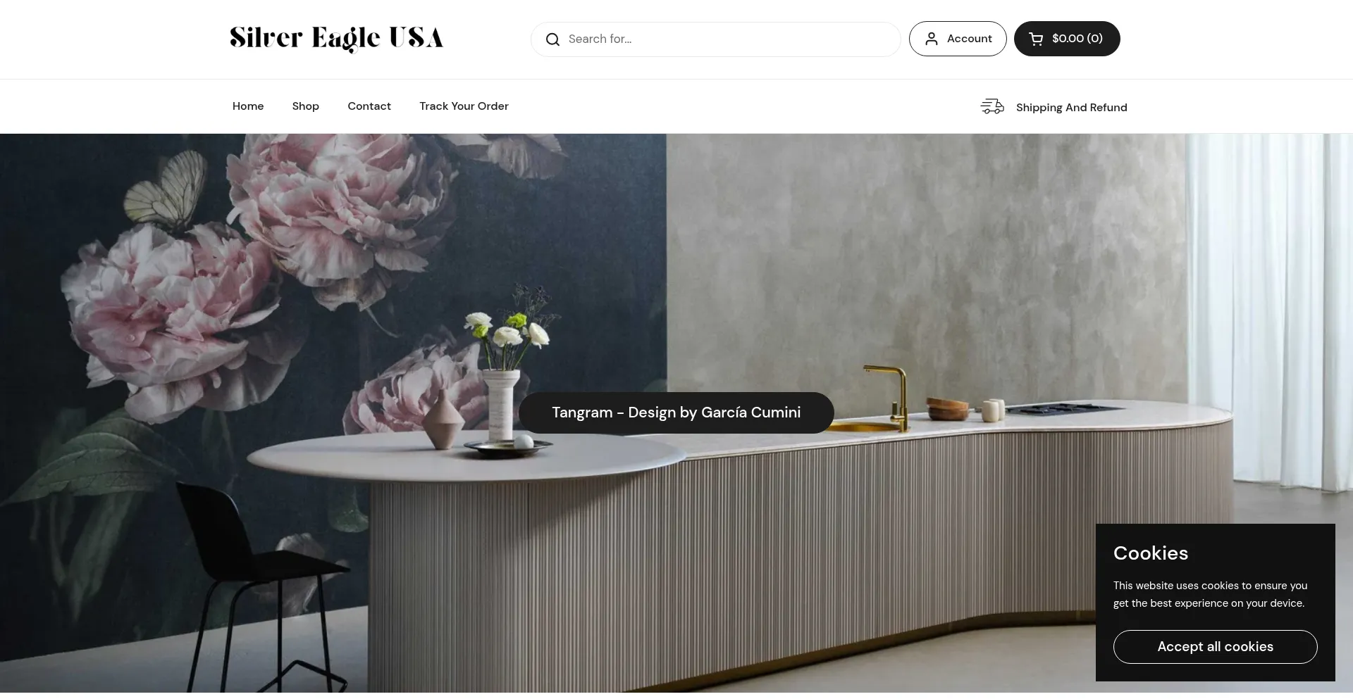 Website screenshot of Silvereagleusa.com
