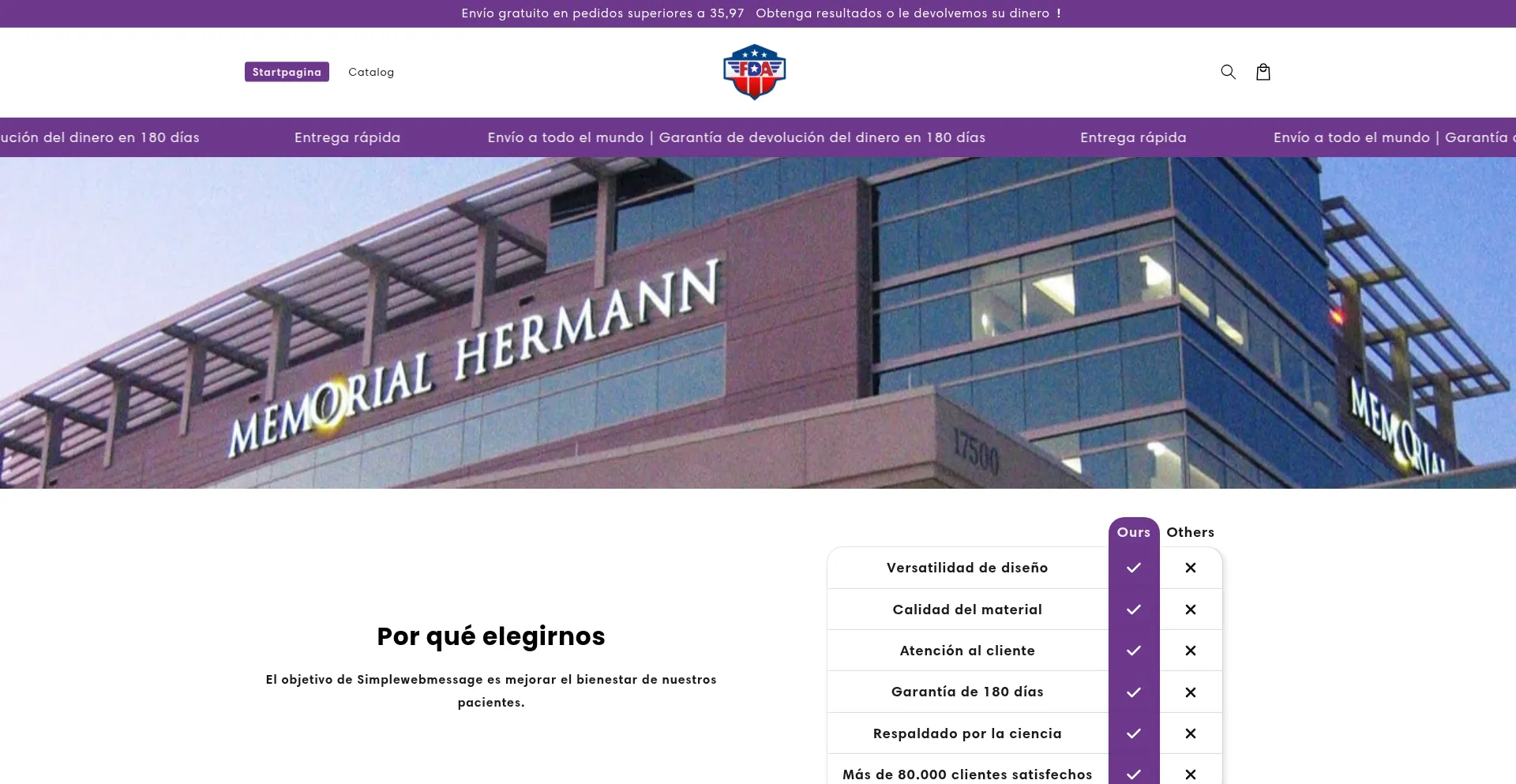Website screenshot of Simplewebmessage.com