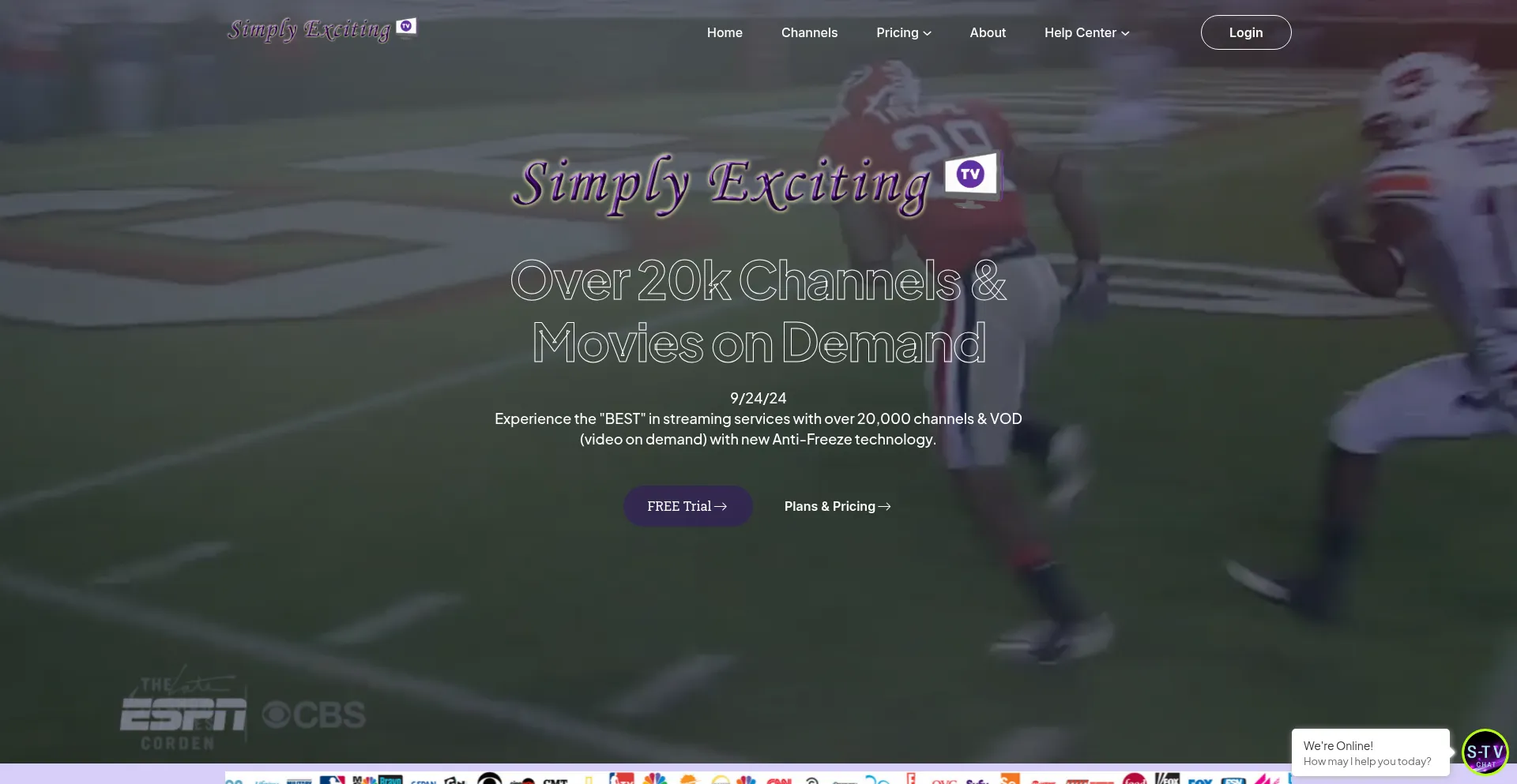 Website screenshot of Simplyexciting.com