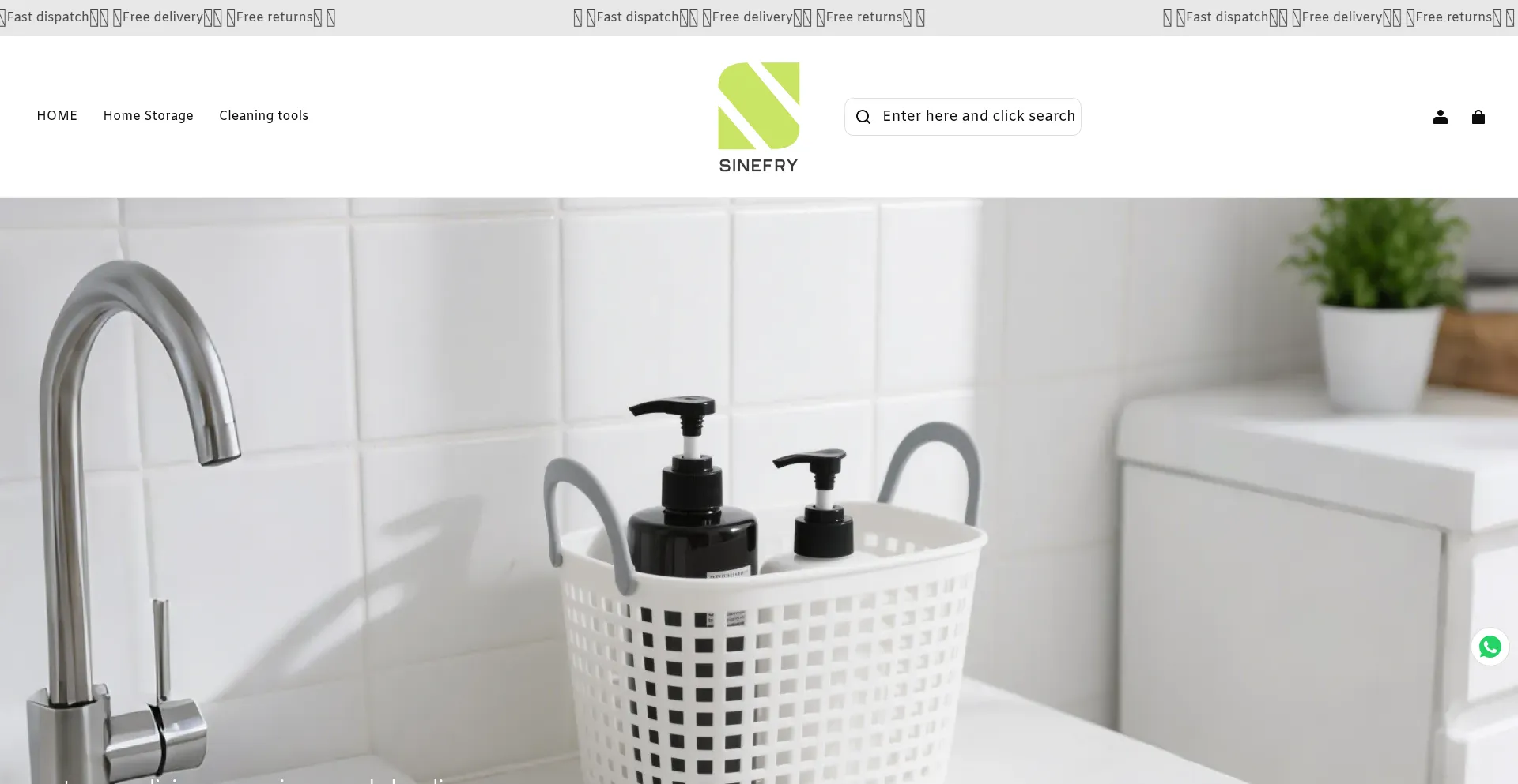 Website screenshot of Sinefry.com