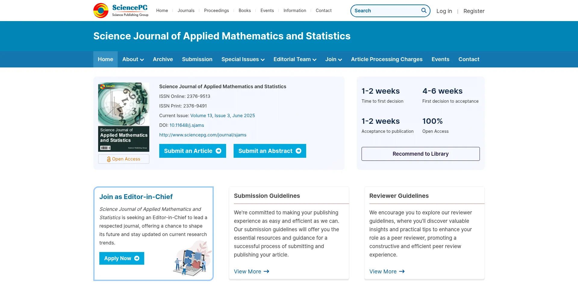 Website screenshot of Sjams.net