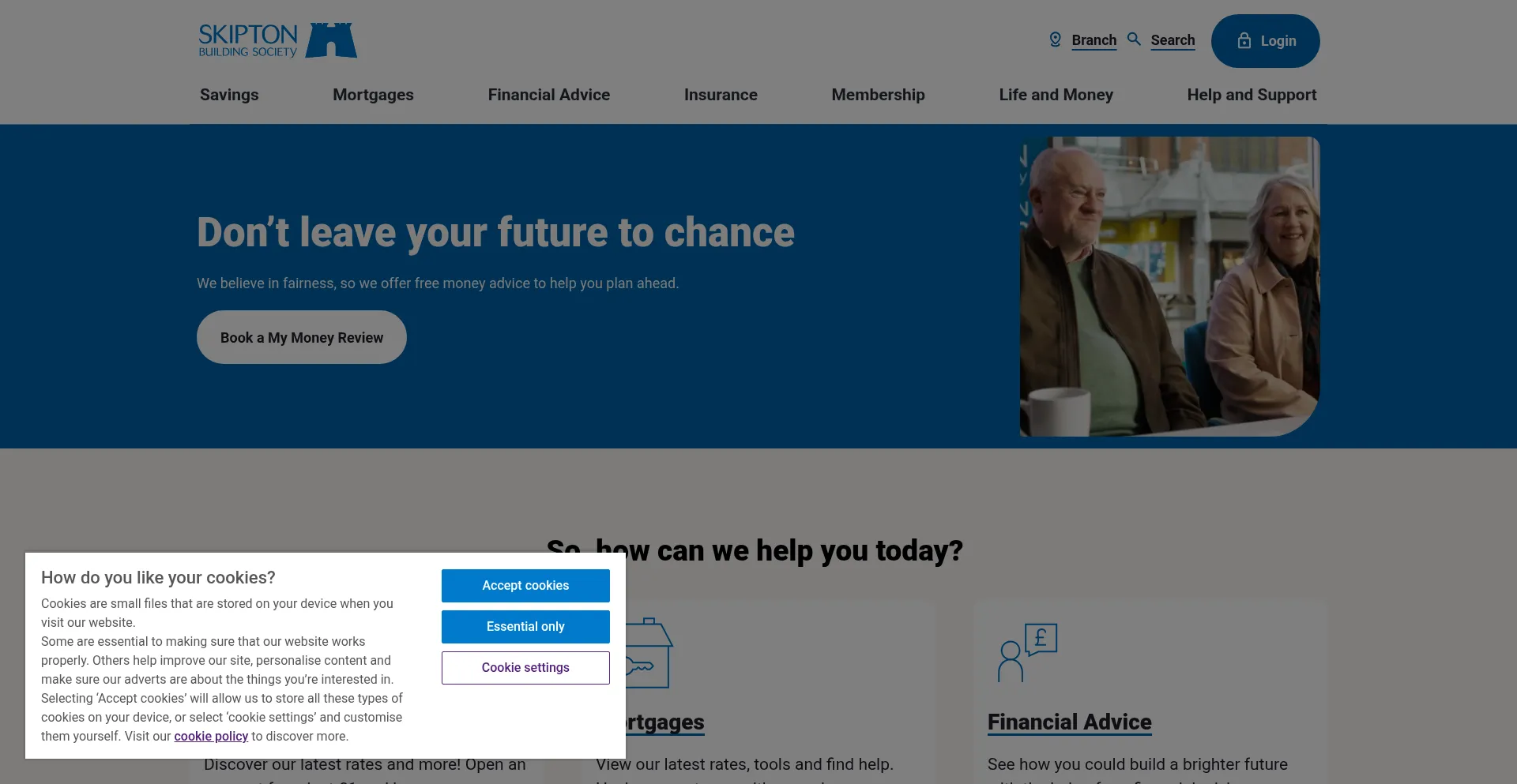 Skipton.co.uk Screenshot