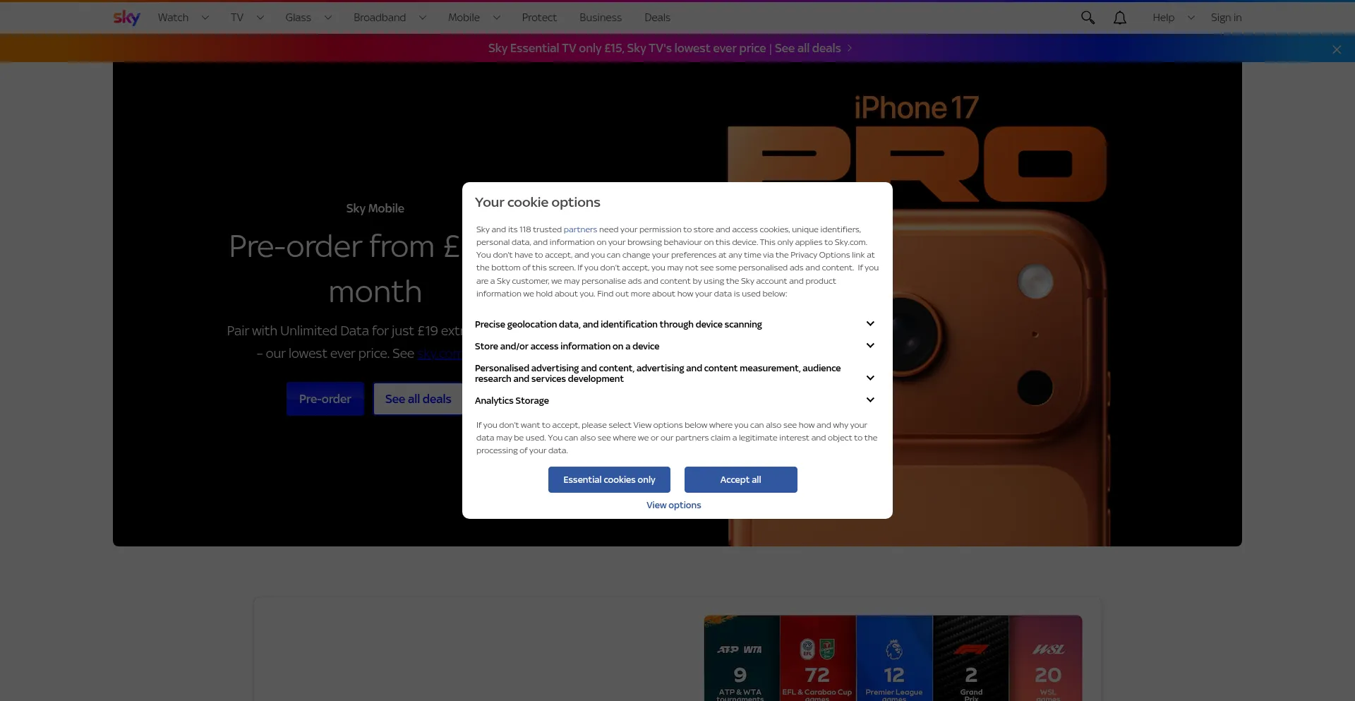 ¿És Seguro y Confiable Sky.com?