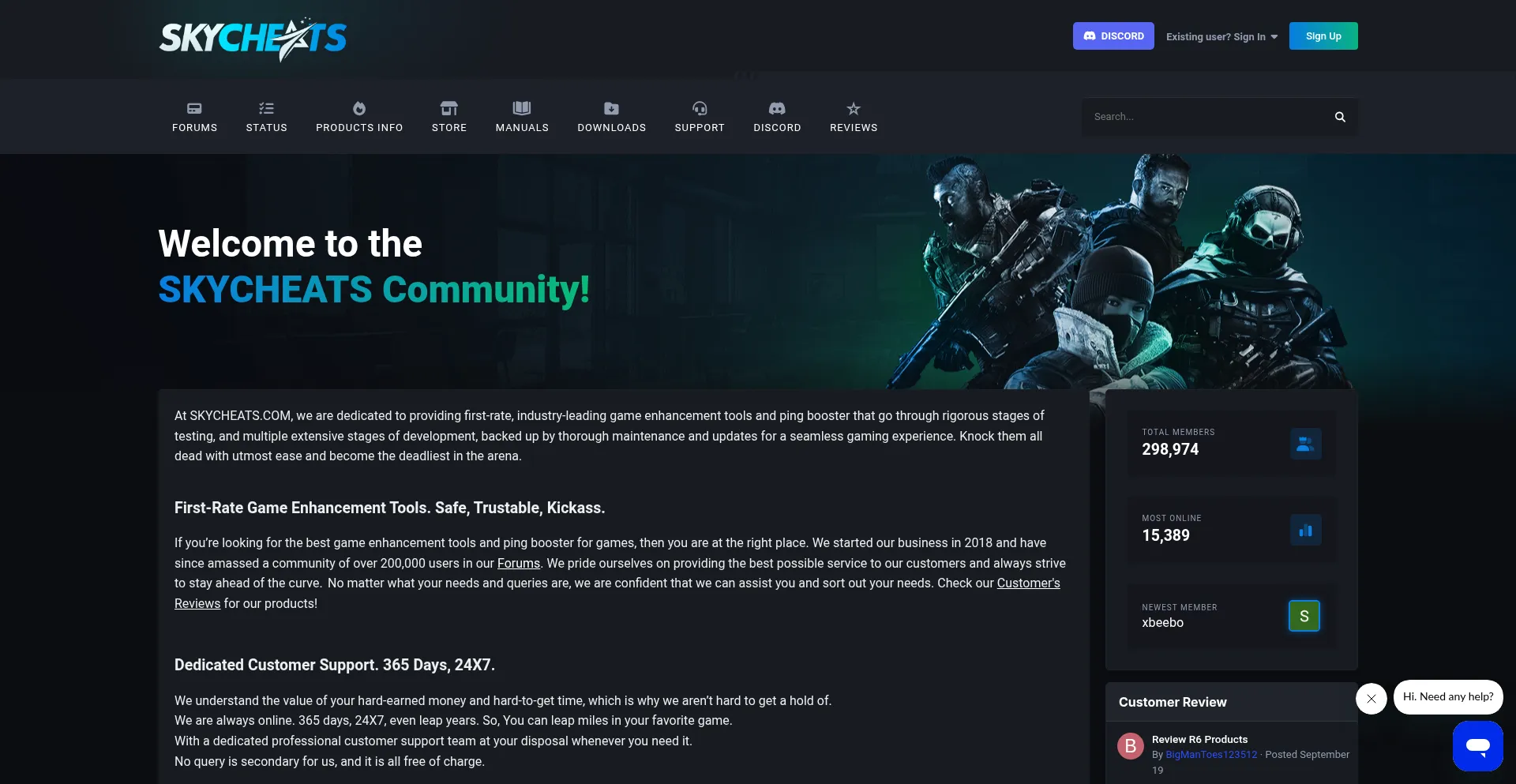 Skycheats.com Screenshot