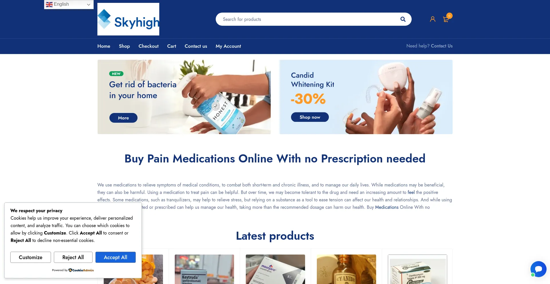 ¿És Seguro y Confiable Skyhighpharma.com?