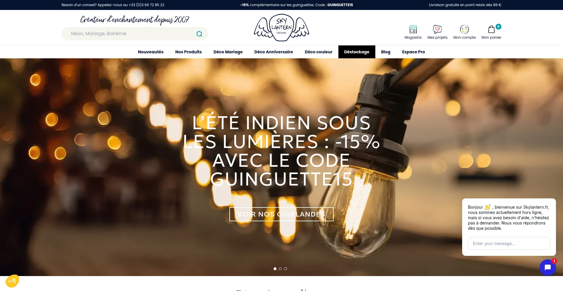 Skylantern.fr Screenshot