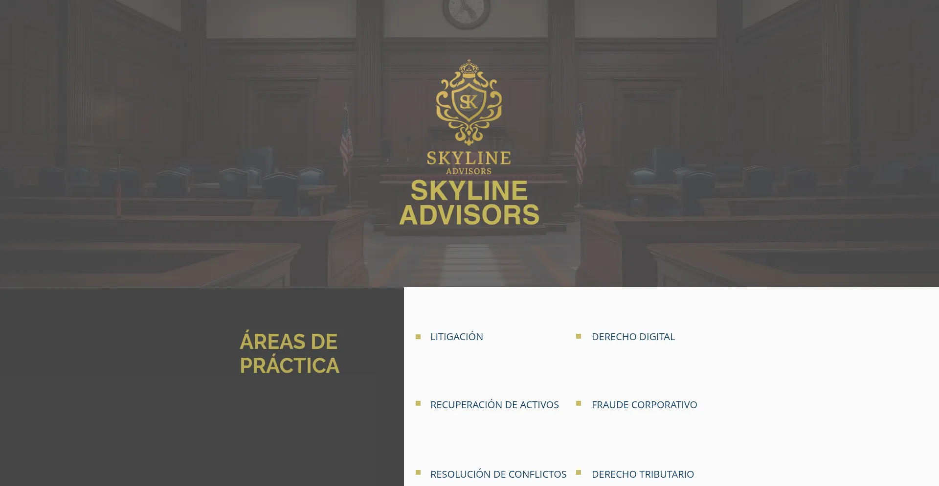 Website screenshot of Skylinelegaladvisors.com