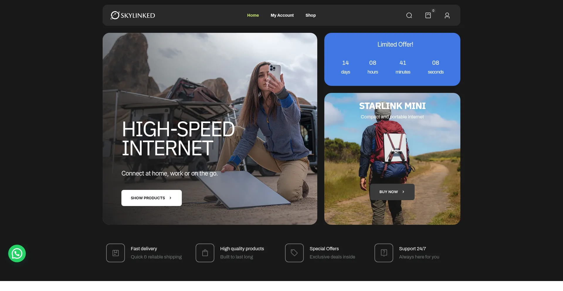 Skylinked.co Screenshot