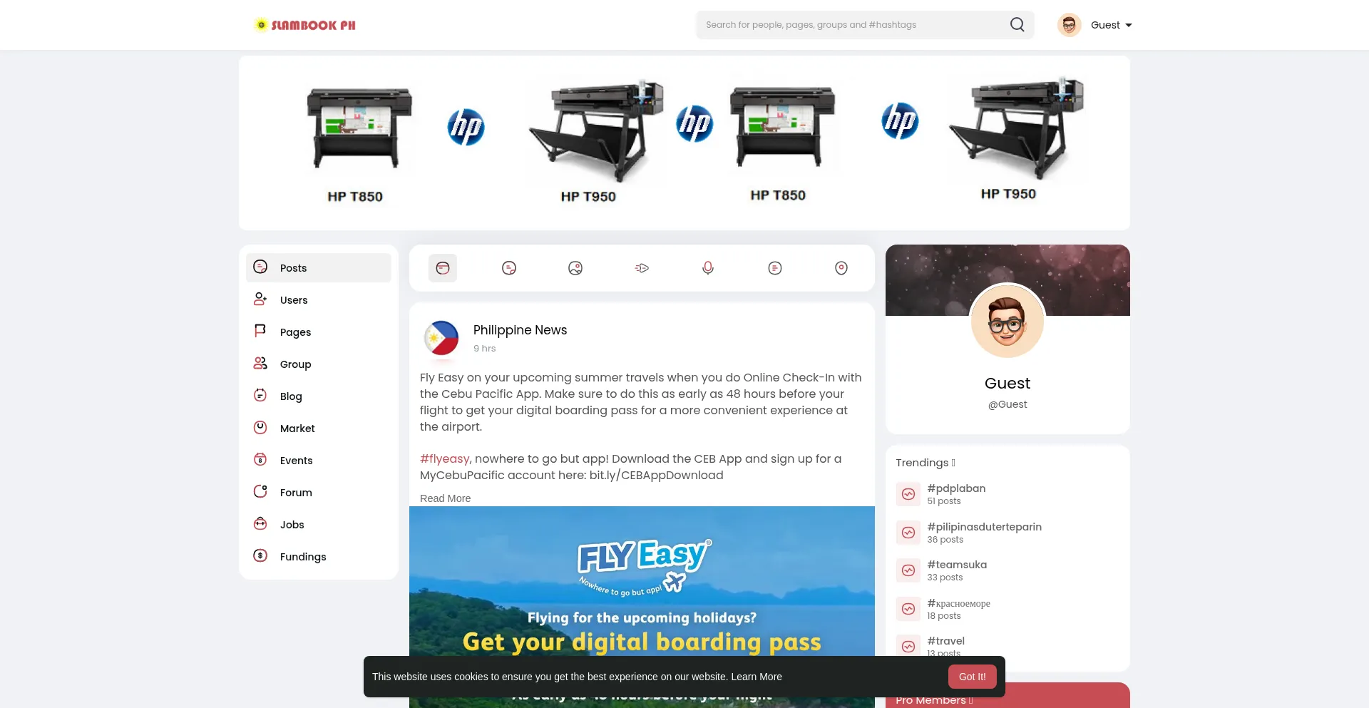 Website screenshot of Slambookph.com
