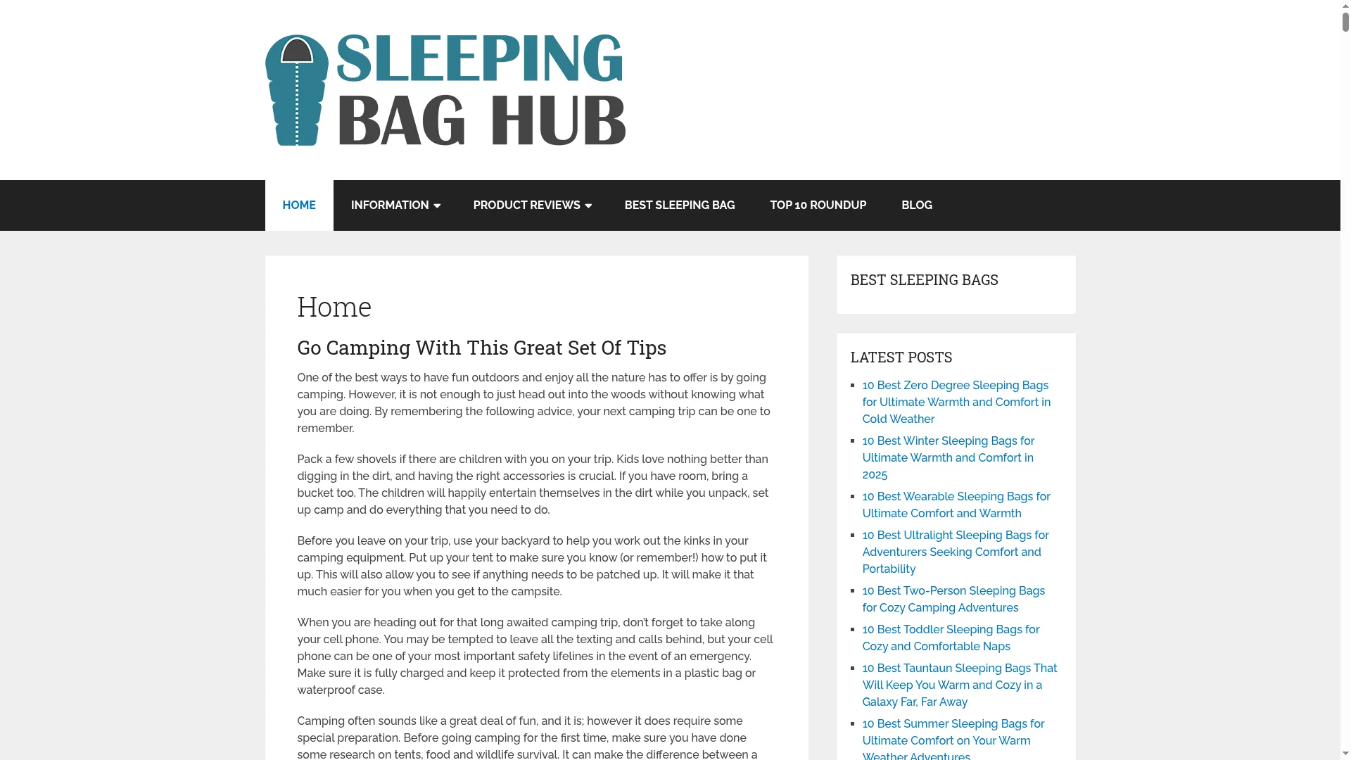 Sleepingbaghub.com