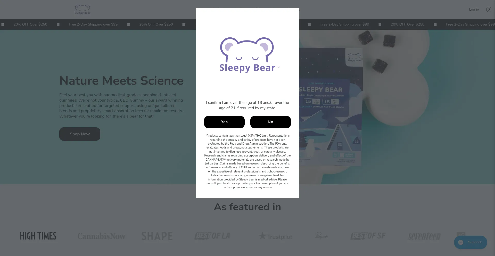 ¿És Seguro y Confiable Sleepybeargummies.com?