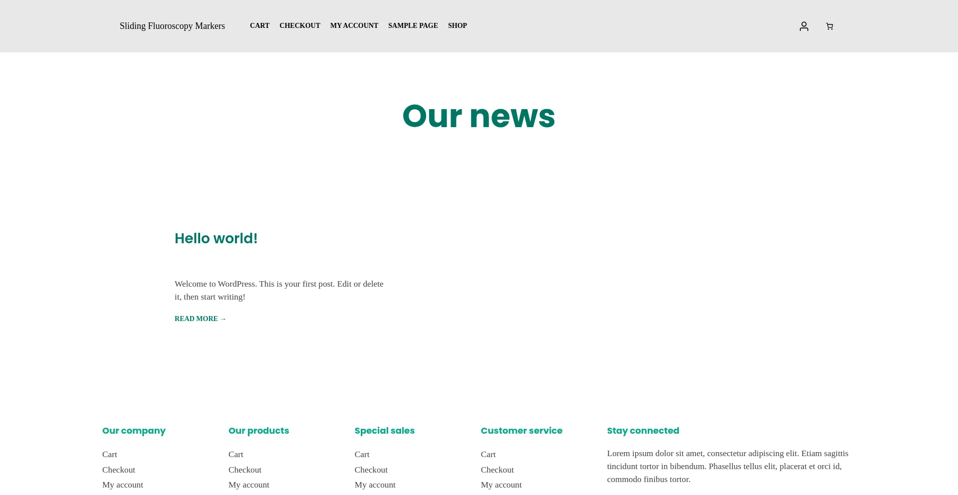 Website screenshot of Slidingmarker.com