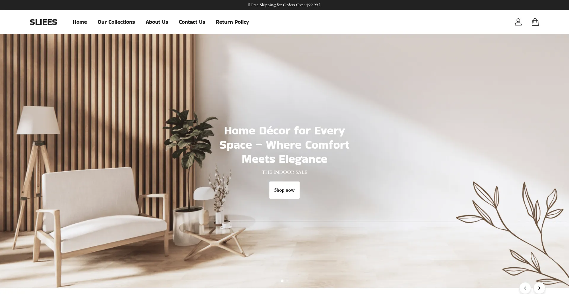 Website screenshot of Sliees.com
